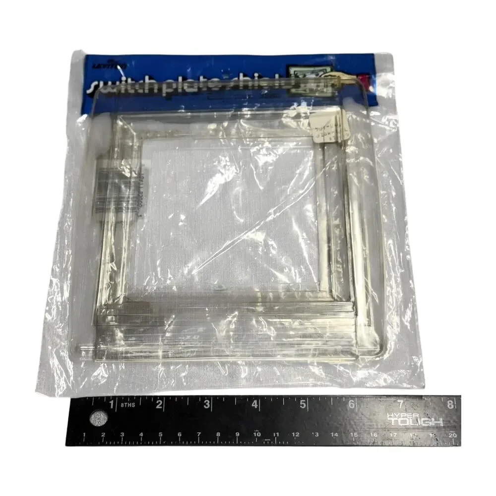 Leviton Switch Plate Shield Lot 8 Pc Clear Acrylic Toggle Cover - Picture 6 of 9